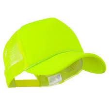 Neon Color Foam Front Summer Trucker Cap Neon Yellow Co11fityiif Neon Yellow Neon Color Trucker Cap
