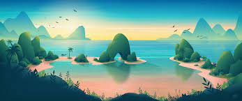 Tropical Escape 3440x1440 Wallpaper Wallpaper Tropical Escape