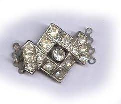 Vintage Clasp Art Deco Angular Four Strand Antique Clasp Vintage Jewelry Jewelry Clasps Art Deco