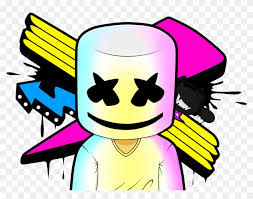 Tilt the lines to the right slightly so. Marshmello Png Marshmello Anime Clipart 2193255 Pikpng