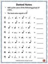 Dotted Notes Music Lessons For Kids Music Theory Music Theory Worksheets
