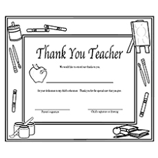 Printable teacher thank you card. Top 10 Free Printable Teacher Coloring Pages