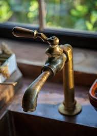 Antique Unlacquered Brass Faucet Brass Faucet Faucet Bathroom Fixtures