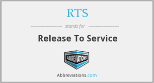Rts = real time strategy. Rts Release To Service