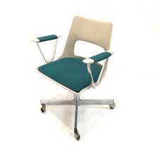 Herman Miller Eames Style Mid Century Modern Krueger Co Fiberglass Open Back Shell Swivel Desk Chair Metal Armchair Swivel Chair Desk Chair
