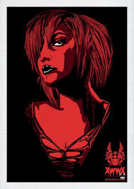 Xwwxarchives Xwwx Midnight Mira Strawberry Succubus Print Xwwx Art Creatures Of The Night Art Prints