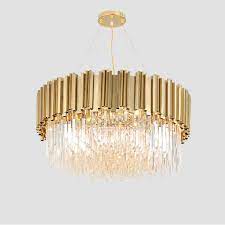 Luxury Golden Ceiling Pendant Light Modern Crystal Chandelier For Villa Simig Modern Crystal Chandelier Crystal Chandelier Bedroom Crystal Chandelier Dining Room