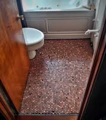 In a nutshell, the penny floor was a fun and cathartic project which i did back in 2015, she writes. Top 60 Best Penny Floor Design Ideas Copper Coin Flooring