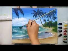 Pastel Boya Manzara Cizimi Pastel Deniz Manzarasi Calismasi Pastel Paint Drawing Youtube Sea Painting Beach Painting Painting Lessons