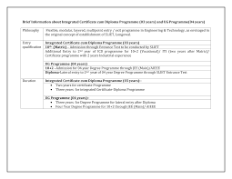 Students having failed two pare modules in years 2, 3 or 4 of the courses below may be eligible for the following exit programmes or exit awards. Http Sliet Ac In Wp Content Uploads 2013 12 Launch Of 3 Years Icd Programme Pdf