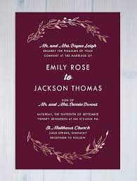Burgundy Wedding Invitations Rose Gold Wedding Invitation Burgundy Wedding Invitations Modern Wedding Invitations Rose Gold Wedding Invitations