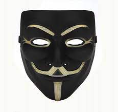Anonimowy Haker V Maska Czarny bożonarodzeniowa 11088278695 - Allegro.pl