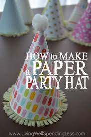 How To Make A Paper Party Hat Easy Diy Party Hat Tutorial Party Hats Diy Kids Diy Party Hat Tutorial Diy Party Hat 1st Birthday