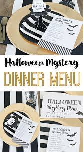 Dinner and a murder mystery games are available in a boxed party kit that comes with absolutely everything you need to host an exciting murder mystery party. Halloween Mystery Dinner Party Free Menu The Crafting Chicks