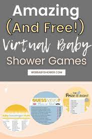 13 Zoom Baby Shower Games To Make Any Virtual Shower A 1 Hit In 2021 Online Baby Shower Online Baby Shower Games Baby Shower Games Unique