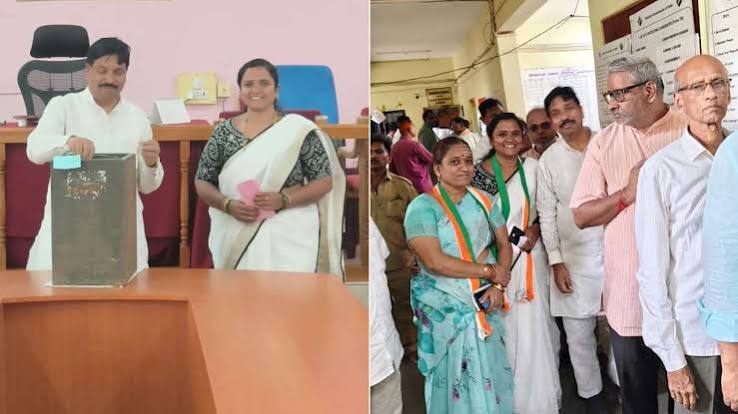 ಪದವೀಧರ ಚುನಾವಣೆಯಲ್ಲಿ ವೋಟ್ ಚೋರಿ ಆರೋಪ: ಹಾವೇರಿ ಕಾಂಗ್ರೆಸ್ ಜಿಲ್ಲಾಧ್ಯಕ್ಷನ ಪತ್ನಿ ಮತವೇ ಚೋರಿ! | TV9 Kannada