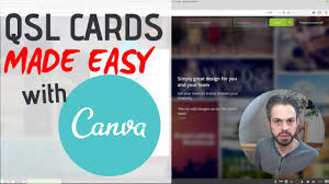 The page of qsl cards is printed using my inkjet printer on standard 8.5x11 inch white card stock from staples. How To Design Your Qsl Cards Online With Canva Free And Easy Youtube