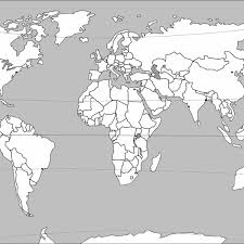 Carte des nouvelles régions de france author: Carte Du Monde Vierge A Imprimer Format A4