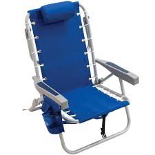 This supper comfy back pack chair makes you day at the beach all the sweeter. Rio Premium 5 Position Ocean Blue Metal Folding Beach And Lawn Chair With Backpack Straps Cooler Pouch And Storage Pouch Sc536 28 1 The Home Depot