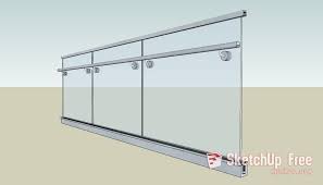 Maybe you would like to learn more about one of these? 03 Glass Panel Handrail With Two Piece Mounting Base System Rg 200 And Rg 500 Railglass Floor Mounted Sketchup 3d Model Free Download