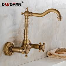 antique solid brass kitchen faucets