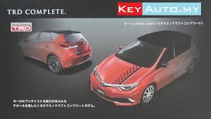 toyota 即将推出auris hybrid rs 与trd 版本同步登场 keyauto my toyota auris toy car trd