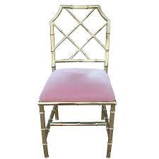 1960 s faux bamboo desk chair brass faux bamboo pink desk chair chippendale chairs