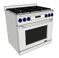 Dacor 36 Renaissance 36 Gas Range 3d Warehouse 36 Gas Range Dacor Gas Range