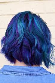 24 Blue And Purple Hair Looks That Will Amaze You Short Hair Color Galaxy Hair Color Hair Color Purple