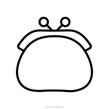 Free printable coloring pages for girls with a stylish purse, coin. Coin Purse Coloring Page Ultra Coloring Pages