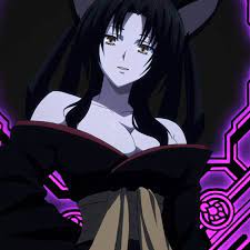 Her attire consists of a black kimono, a yellow obi, a set of golden beads, and an ornately detailed headband. Kuroka High School Dxd Home Facebook