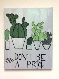 How to paint a cactus sunset using easy acrylic painting techniques. Cactus Diy Canvas Easy Canvas Painting Diy Canvas Art Cute Canvas Paintings