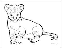 Large jungle zoo animal pictures with. Clip Art Baby Animals Lion Cub Coloring Page I Abcteach Com Abcteach