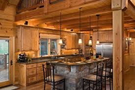 log cabin kitchens
