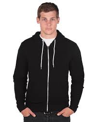 American Apparel F497 Unisex Flex Fleece Zip Hoodie Size