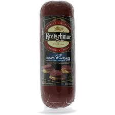 Remove ground beef and sausage from refrigerator, squeeze sausage out of casing and let meats come to room temperature. Kretschmar Summer Sausage Beef Summer Sausage Snacks Price Cutter