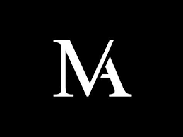 Ma Monogram Monogram Logo Design Text Logo Design Monogram Logo Typography