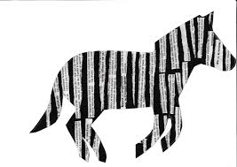 Zebre Journal Papier Noir Zebre Dessin Animaux Afrique Animaux En Papier
