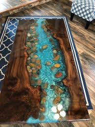 Resin Live Edge Coffee Table Stunning River Table Stone Coffee Or Dining Table Walnut Burl Wood Resin Table Live Edge Coffee Table Wood Table Design