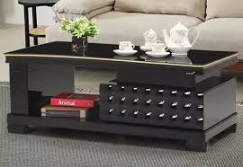 Assuming that the glass top is clear and transparent, this detail can greatly impact the room's decor by not standing out and creating the illusion of space. Buy Boston American Glass Coffee Table Online Roya Royaloak