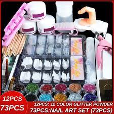 Professional Acrylic Nail Art Set Kit Set A Or B Wish In 2021 Nail Art Tool Kit Nail Art Kit Acrylic Nail Set