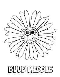Daisy Girl Scout Blue Promise Center Coloring Page Daisy Scouts Girl Scout Leader Daisy Girl Scouts