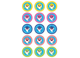 Edible Icing Cupcake Images Baby Shark