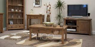 The rustic oak set for the small living room. Rustic Solid Oak Coffee Table House Of Oak