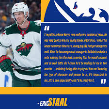 Eric staal stats, news, video, bio, highlights on tsn. Buffalo Sabres Eric Staal And Gm Kevyn Adams Go Way Facebook
