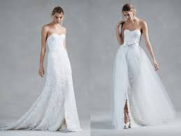 With the unique ability to be worn and styled in several custom looks, your bridal party will love playing with these dresses to find the most flattering fit. Two Gowns In One 26 Fashion Forward Convertible Wedding Dresses You Ll Love Praise Wedding