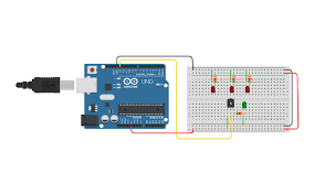 Buttons and switches are used to complete circuits in electronic components. Breadboard Example Tinkercad