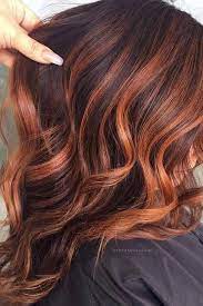 Brown Hair With Ginger Balayage Balayagehair Light And Dark Brown Hair With Highligh Brown Hair Balayage Brown Hair With Blonde Highlights Brown Hair Colors