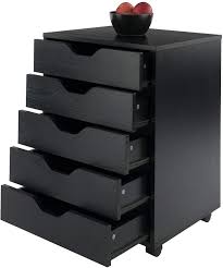 Filing cabinet, file box, or other storage space for file folders. White Mobile Cabinet On Wheels To Storage Documents In Different Categories Wood 5 Drawers Filing Cabinet For Home Office Vertical File Cabinets File Cabinets Emosens Fr