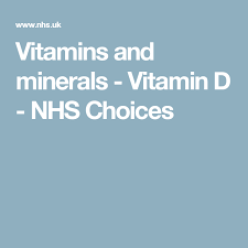 Subscribe to our free newsletters to receive latest health news and alerts to your email inbox. Vitamins And Minerals Vitamin D Nhs Choices Vitamins Vitamin K Vitamins And Minerals
